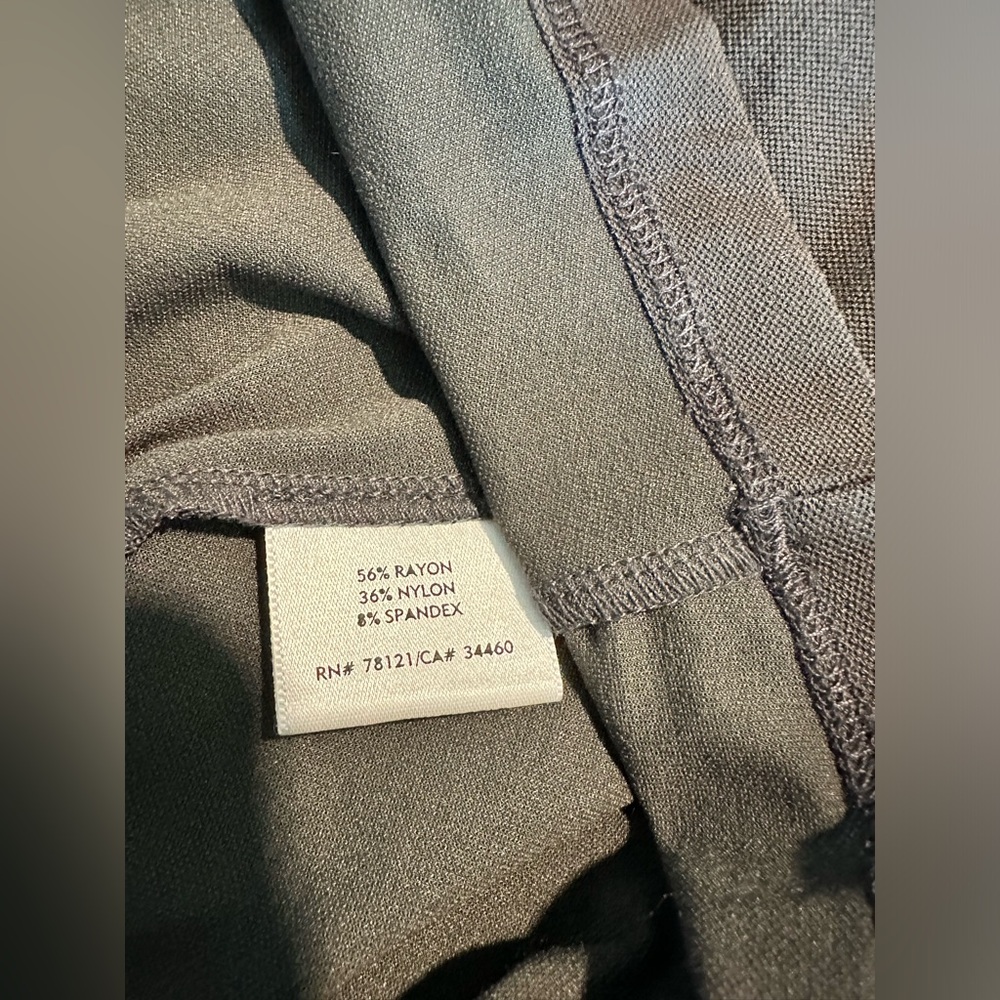 Eileen Fisher Scoop Neck Long Tank lightweight Washable Stretch Crepe size Large - Picture 6 of 11